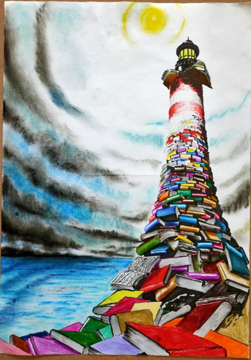 万宁一学生绘画作品荣获国家新闻出版署2019年“我的书屋·我的梦”优秀绘画