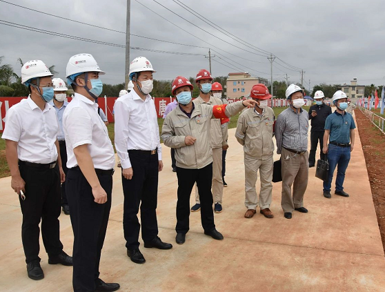 冯忠华率队前往大唐万宁燃气电厂项目工地开展调研
